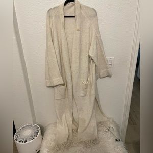 Cream long cardigan